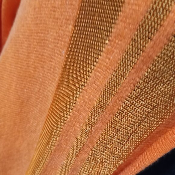 TED BAKER BRIGHT ORANGE LONSLEEVE WRAP CARDIGAN WITH SHEER PANELS WOMEN SIZE S - Picture 10 of 12